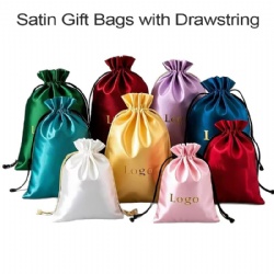 Satin Gift Bags with Drawstring