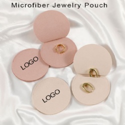 Microfiber Jewelry Pouch Round Packaging Bag