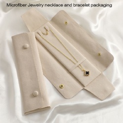 Microfiber Jewelry necklace and bracelet packaging