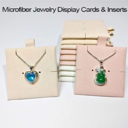 Microfiber Jewelry Display Cards & Inserts